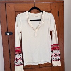 We The Free Thermal Mikah Notch Neck Thermal Top Long sleeve Large